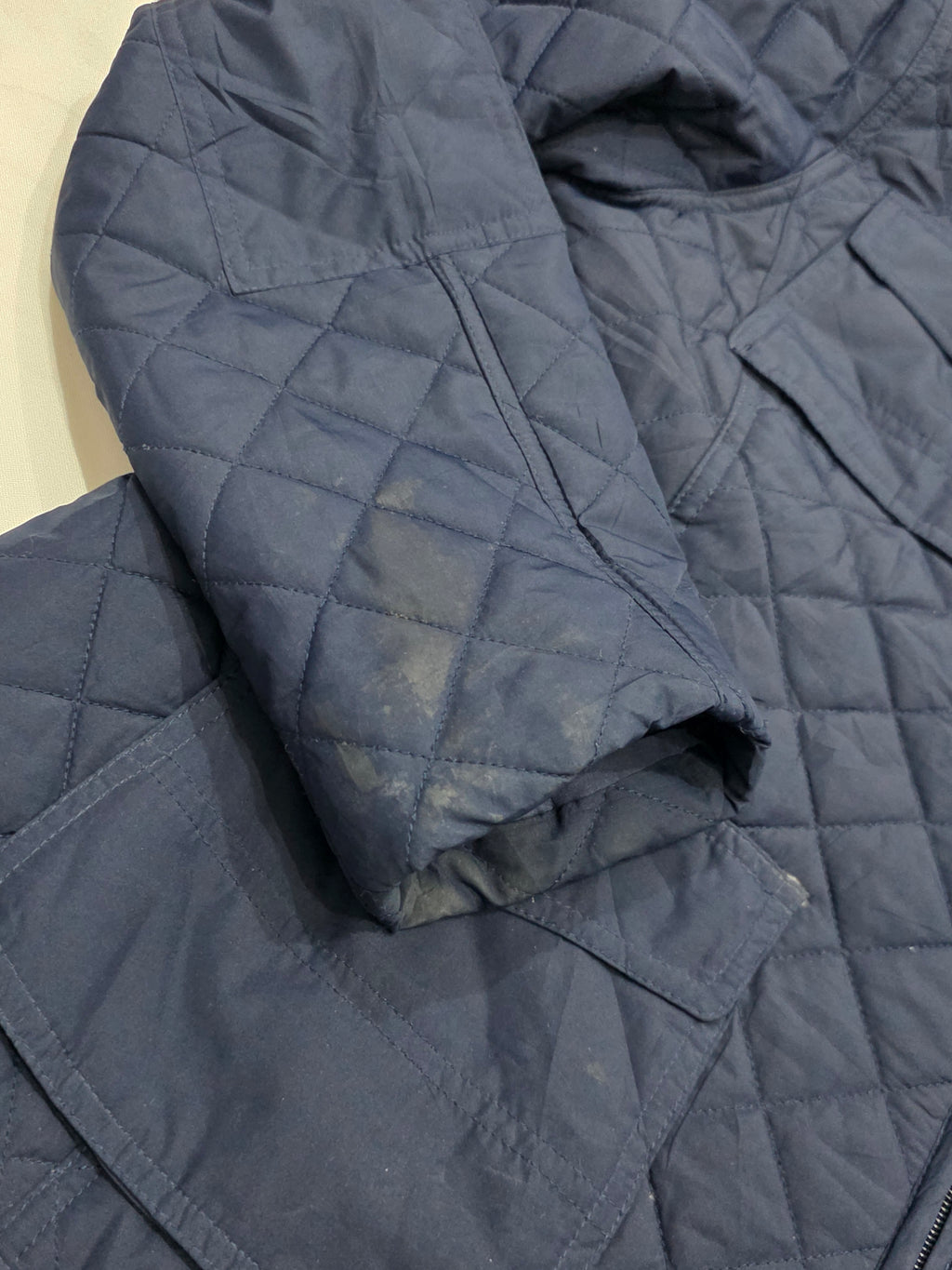 Chamarra Capitoneada Ralph Lauren Mujer L Azul Marino