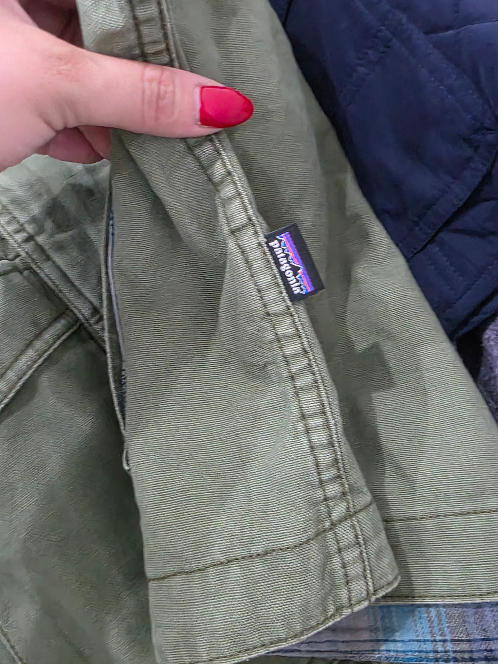 Patagonia Chamarra Mujer L Algodón Forro Afelpado
