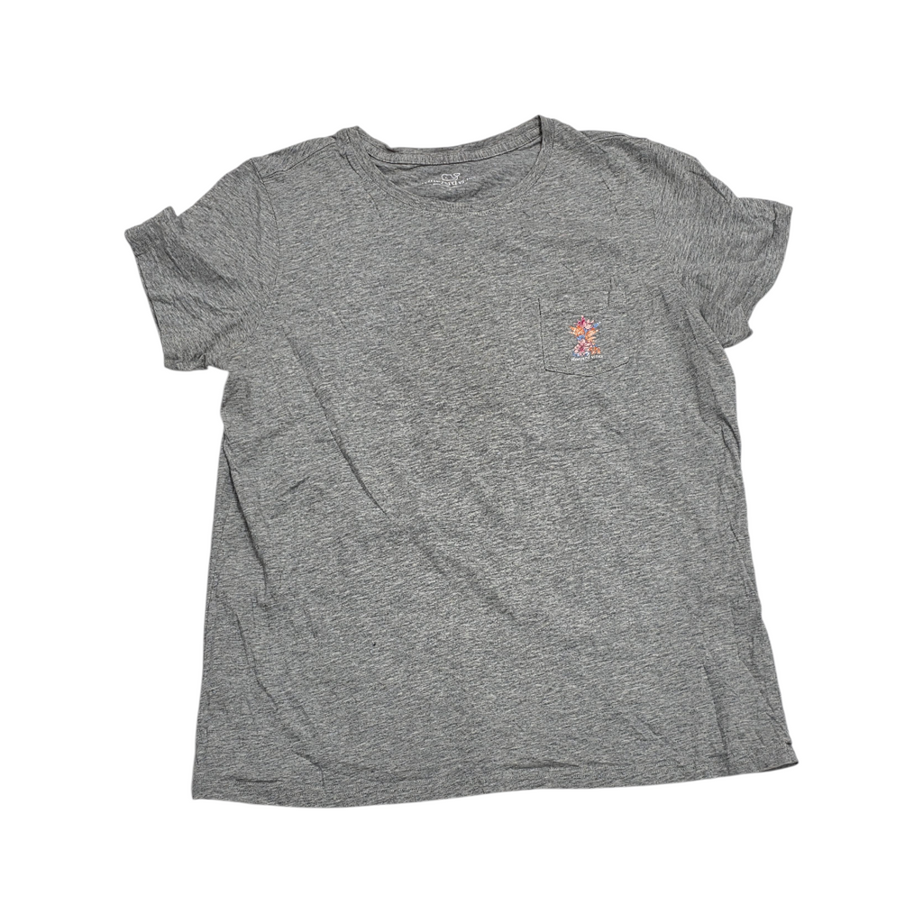 Playera Vineyard Vines Grande L Manga Corta Gris