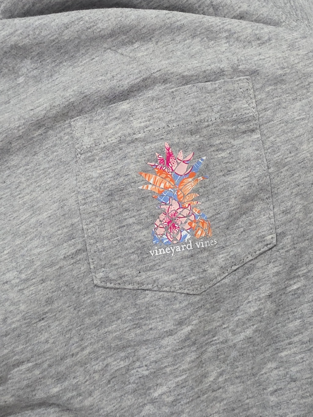 Playera Vineyard Vines Grande L Manga Corta Gris