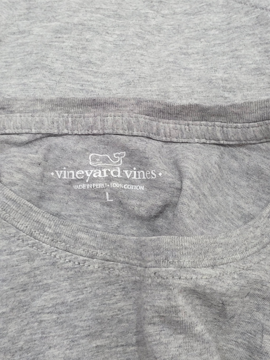 Playera Vineyard Vines Grande L Manga Corta Gris
