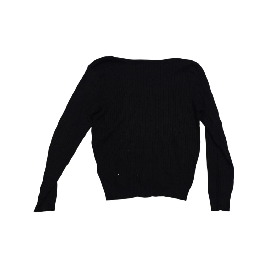 Sueter Ralph Lauren Premium De Mujer Xgrande Xl Negro
