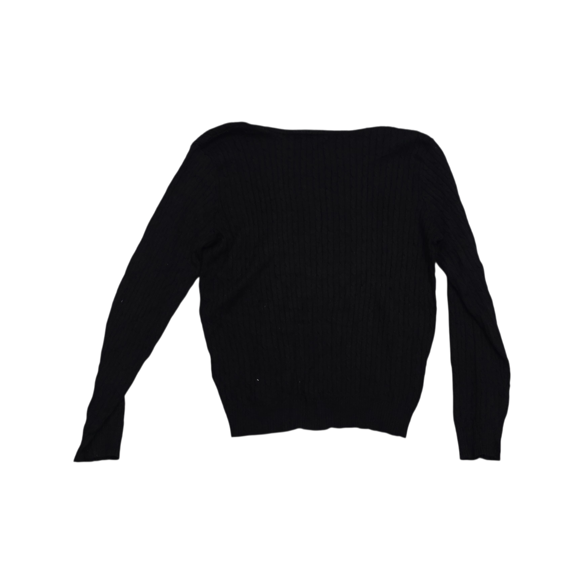 Sueter Ralph Lauren Premium De Mujer Xgrande Xl Negro