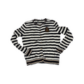 Sueter Ralph Lauren Xgrande Xl Blanco Rayado Con Botones