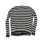 Sueter Ralph Lauren Xgrande Xl Blanco Rayado Con Botones
