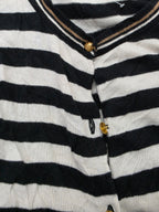 Sueter Ralph Lauren Xgrande Xl Blanco Rayado Con Botones