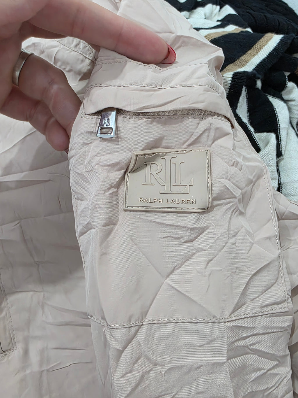 Rompevientos Ralph Lauren Xgrande Xl Rosa De Mujer