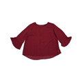 Blusa Tommy Hilfiger Xxl Roja Con Figuras Manga 3/4