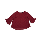 Blusa Tommy Hilfiger Xxl Roja Con Figuras Manga 3/4