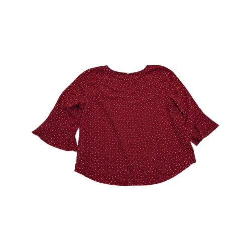 Blusa Tommy Hilfiger Xxl Roja Con Figuras Manga 3/4