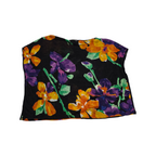 Blusa Ralph Lauren De Lino 2x Color Negro Floreada
