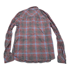 Camisa Tommy Hilfiger Xchico Xs Roja/azul Cuadros De Mujer