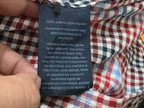 Camisa Tommy Hilfiger Xchico Xs Roja/azul Cuadros De Mujer
