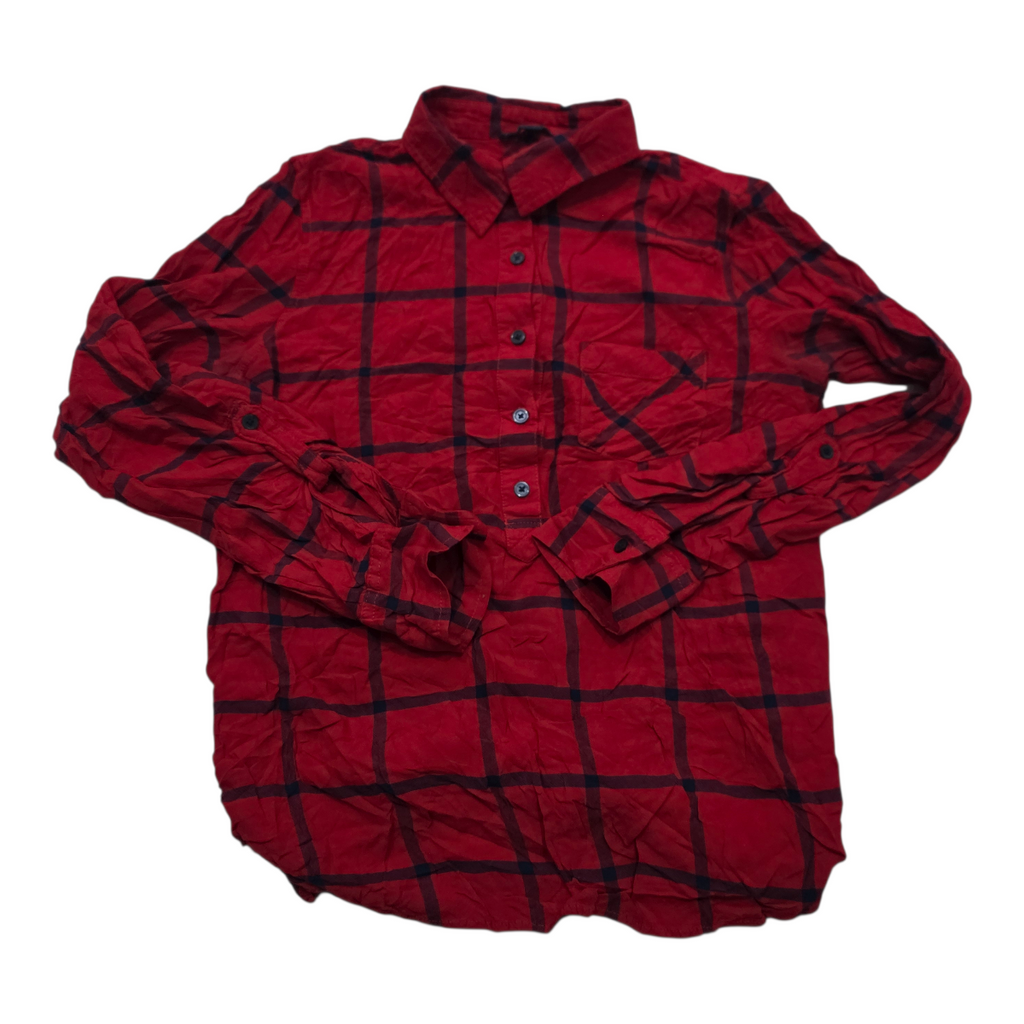 Camisa Tommy Hilfiger Chico S Rojo Cuadro Azul