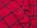 Camisa Tommy Hilfiger Chico S Rojo Cuadro Azul