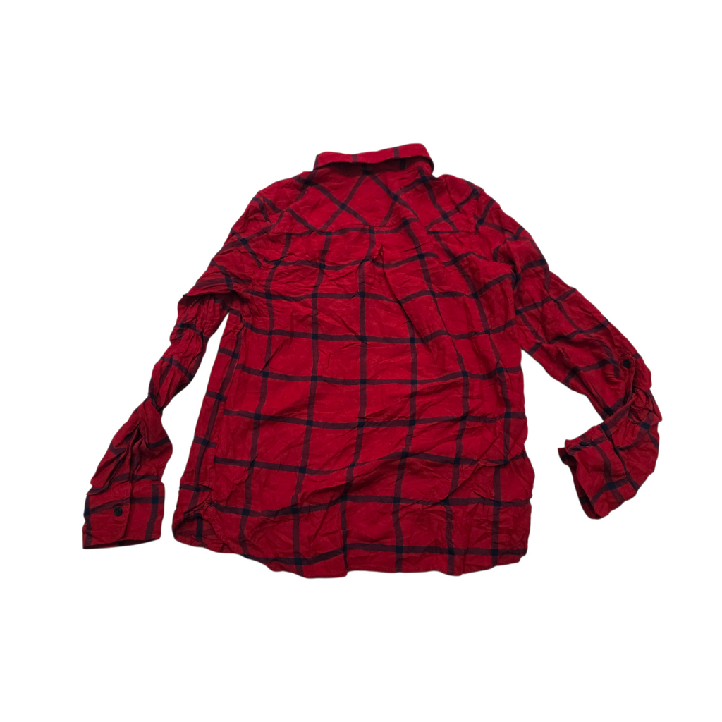 Camisa Tommy Hilfiger Chico S Rojo Cuadro Azul