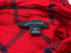Camisa Tommy Hilfiger Chico S Rojo Cuadro Azul