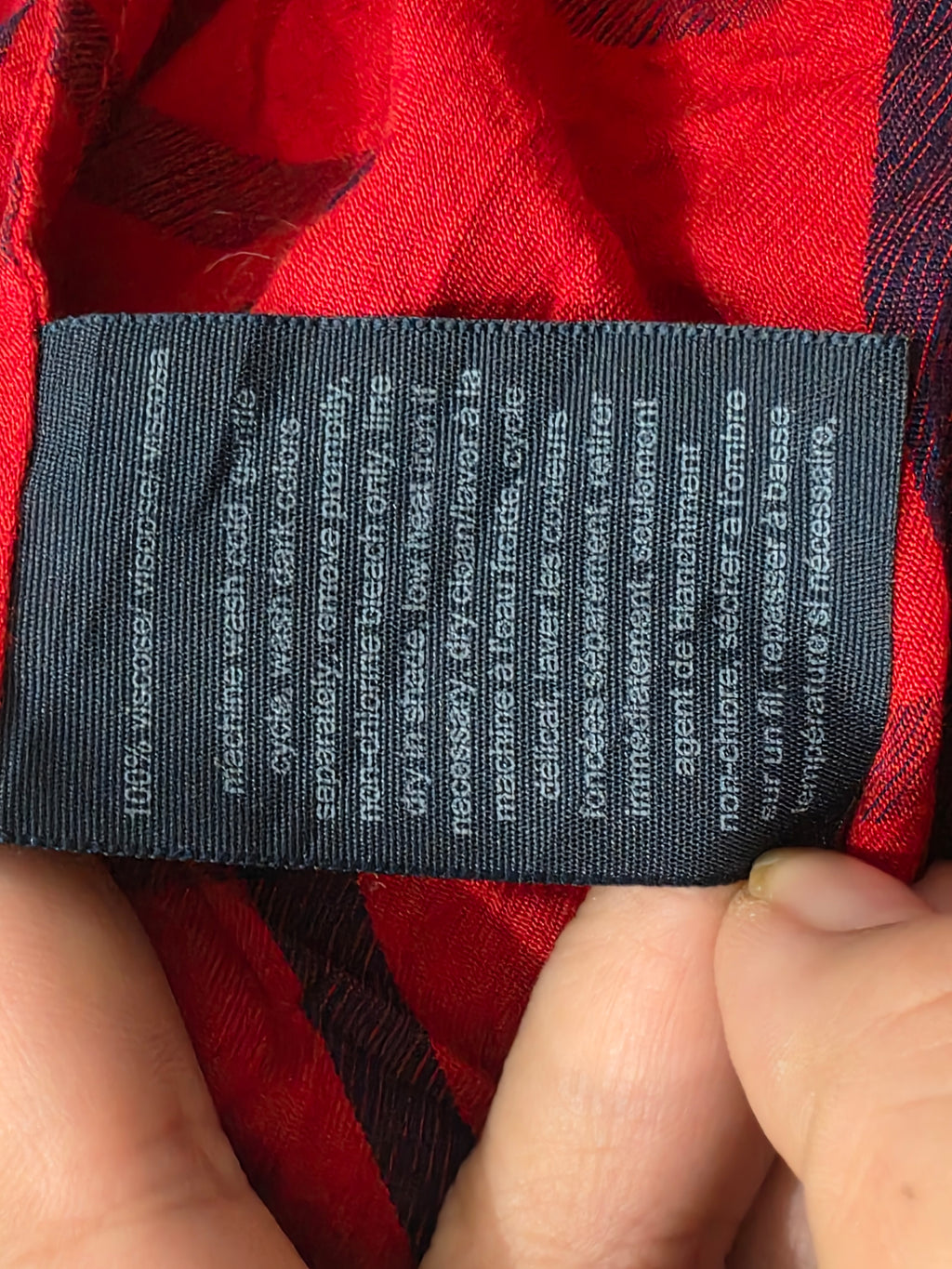 Camisa Tommy Hilfiger Chico S Rojo Cuadro Azul