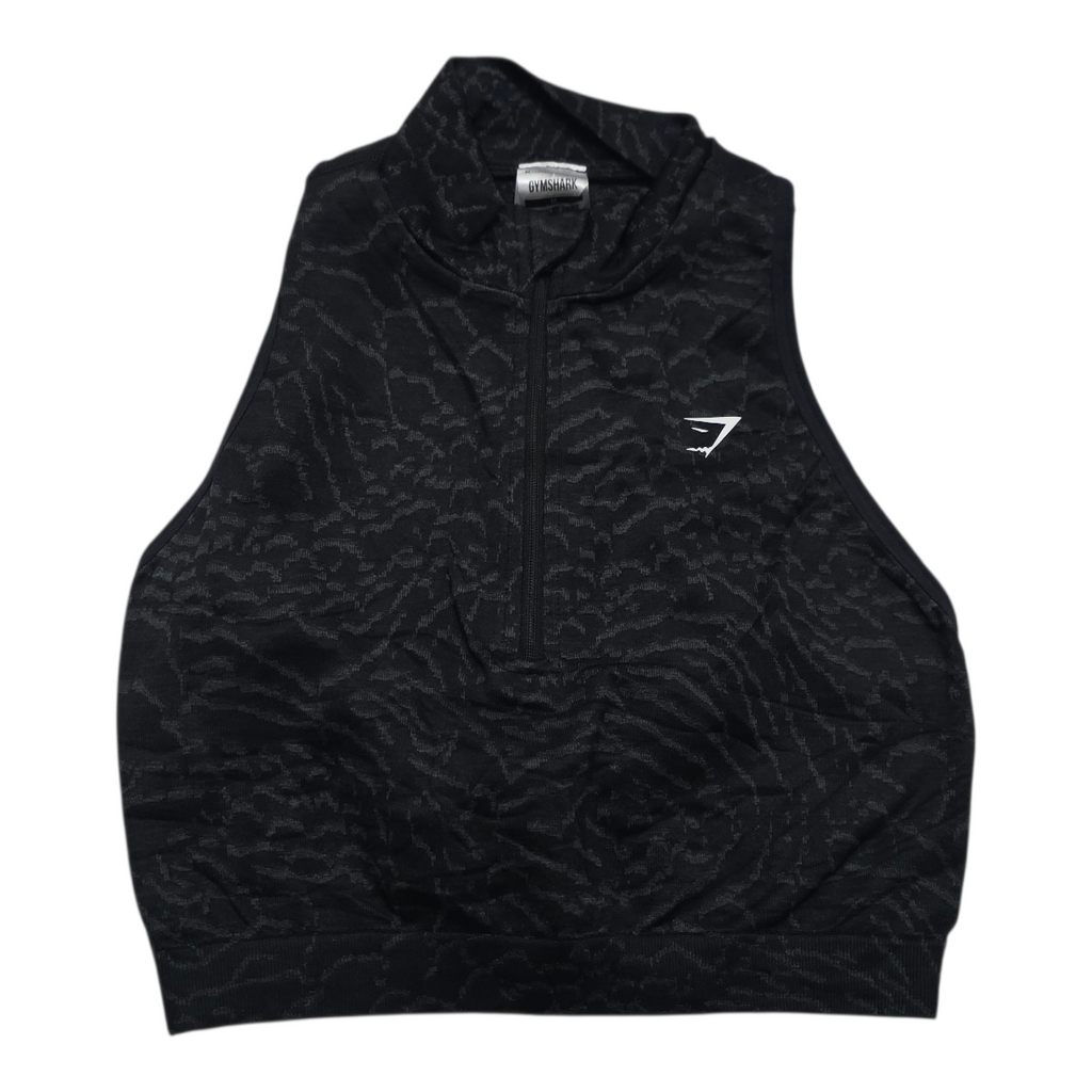 Crop Top Gymshark Mediana M Sin Mangas Color Gris Sin Mangas Negro M