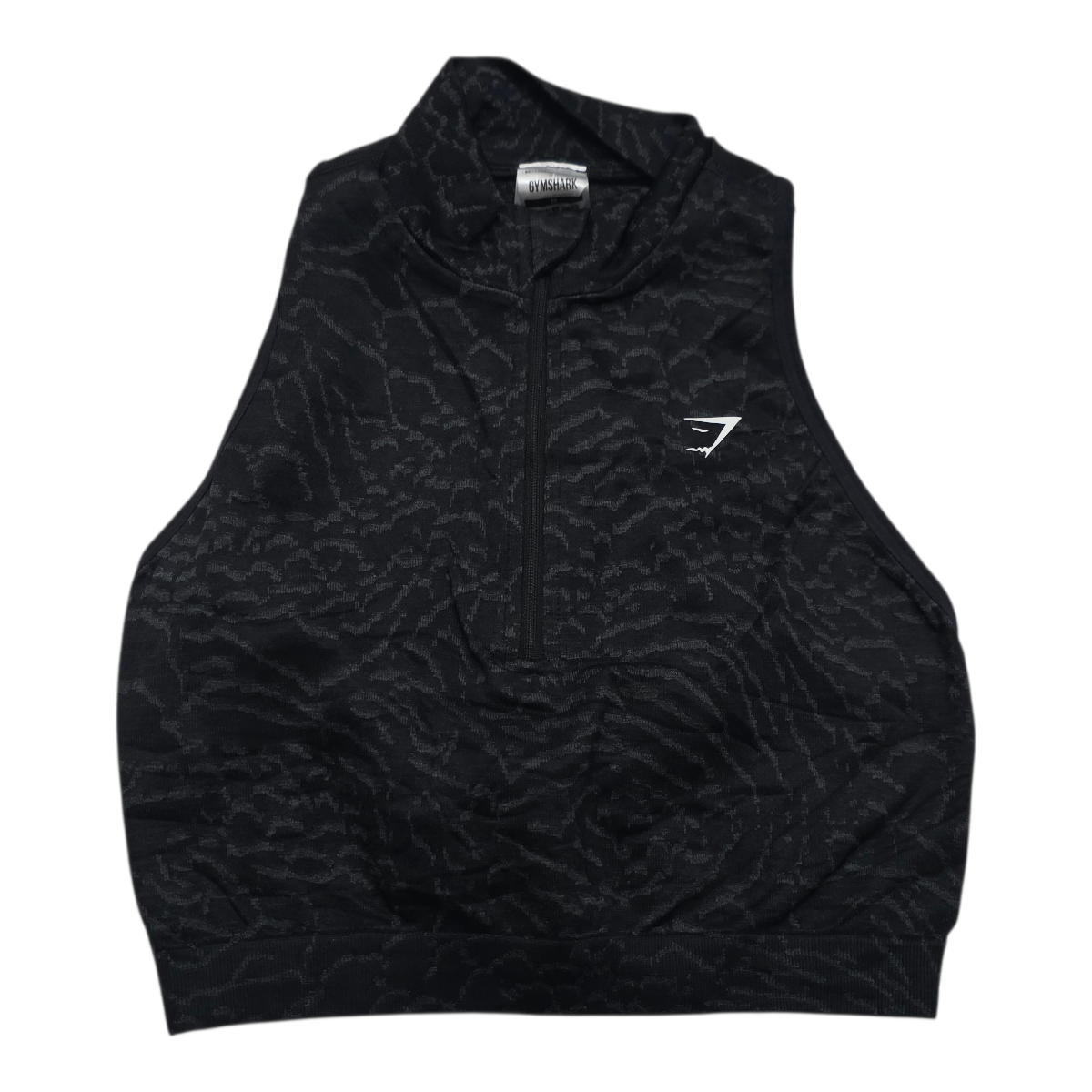 Crop Top Gymshark Mediana M Sin Mangas Color Gris Sin Mangas Negro M