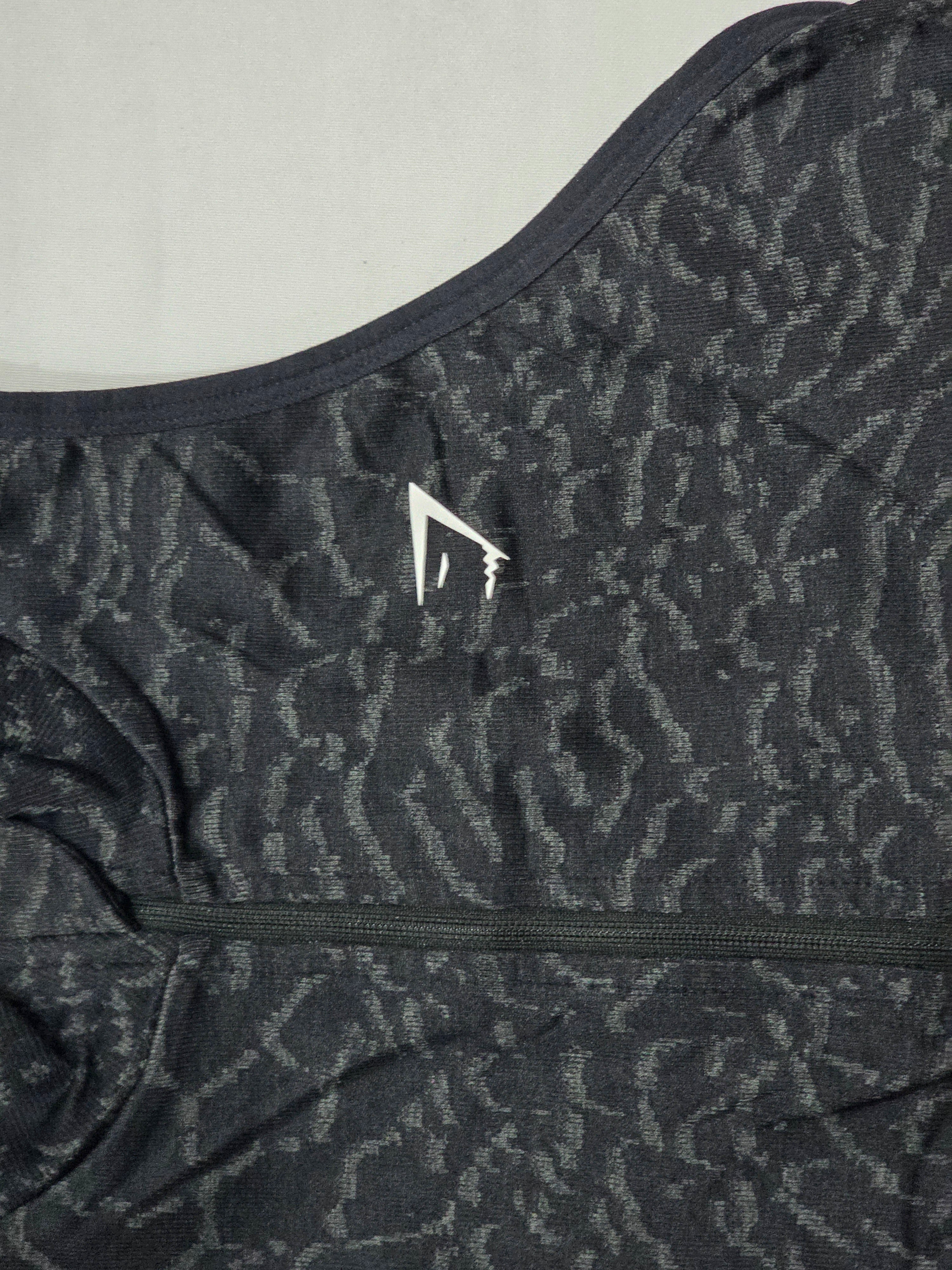 Crop Top Gymshark Mediana M Sin Mangas Color Gris Sin Mangas Negro M