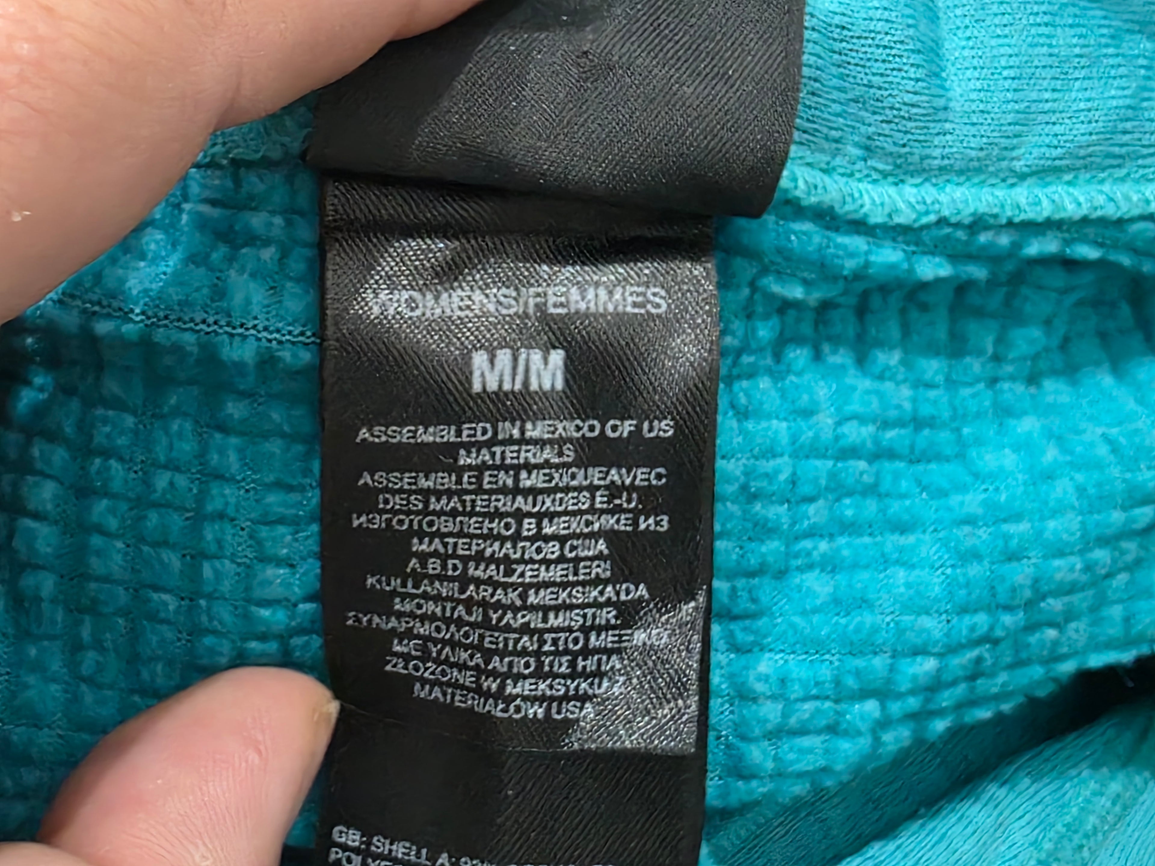 Sudadera Fleece The North Face Mujr Azul Turquesa M Half Zip