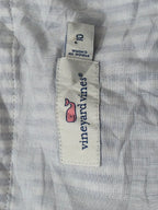 Vestido Vineyard Vines Rayas Azul Y Blanco Talla 10 Algodón
