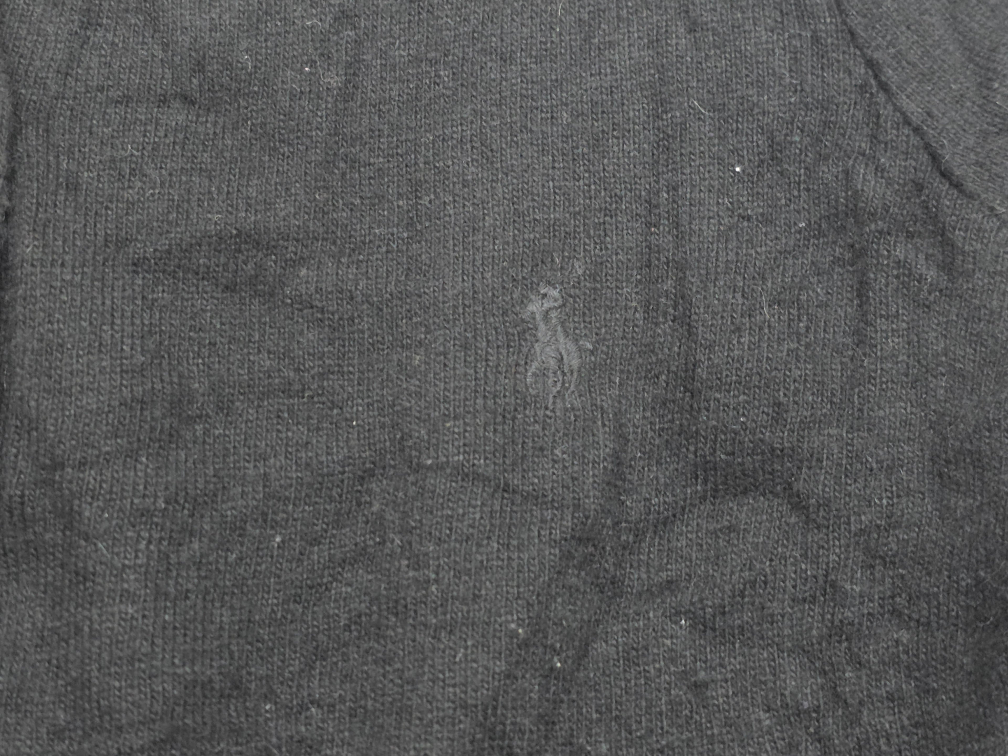 Sueter Ralph Lauren Sport De Lana Grande L Negra Con Botones