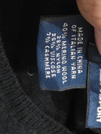 Sueter Ralph Lauren Sport De Lana Grande L Negra Con Botones