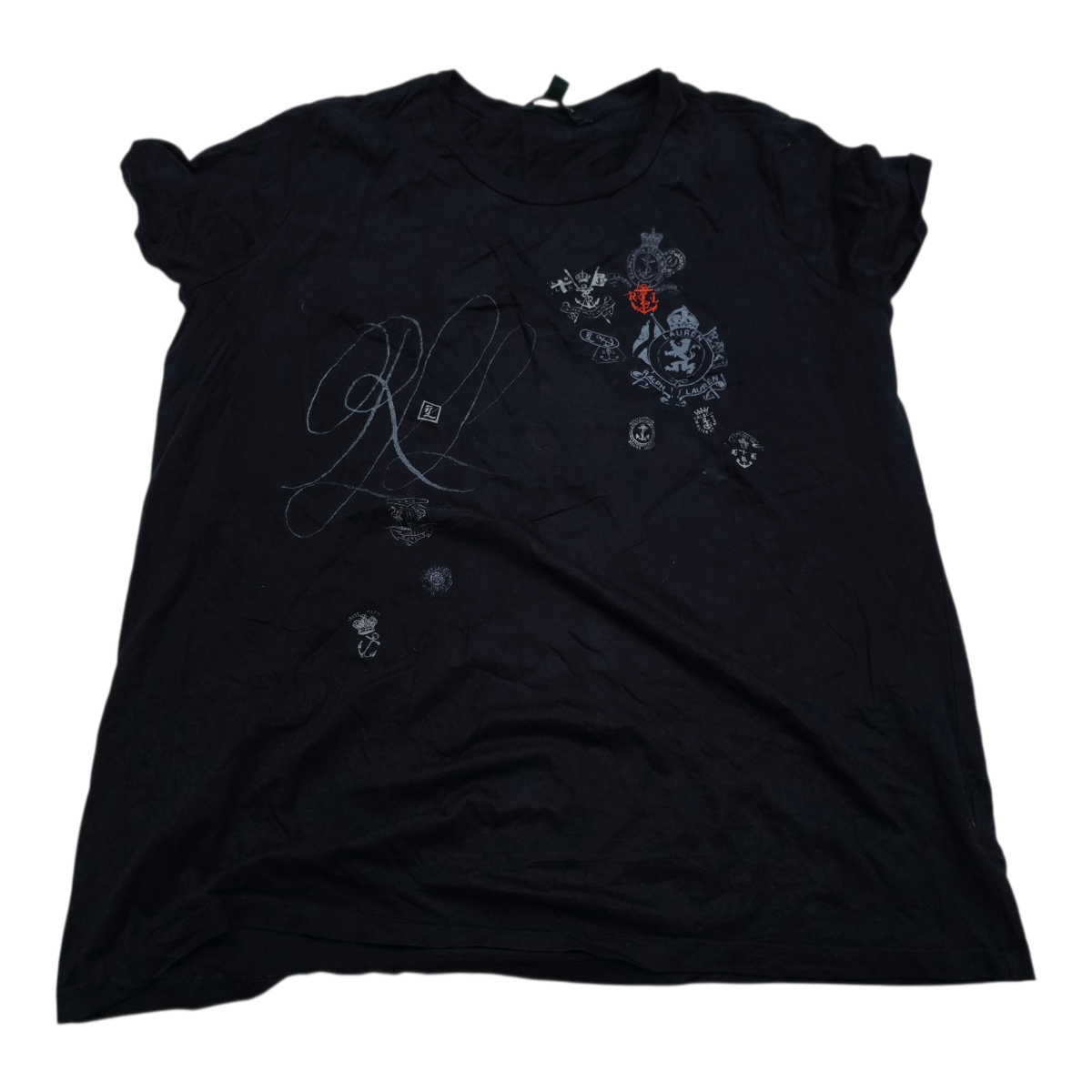 Playera Ralph Lauren Xgrande Xl Manga Corta Azul Marino