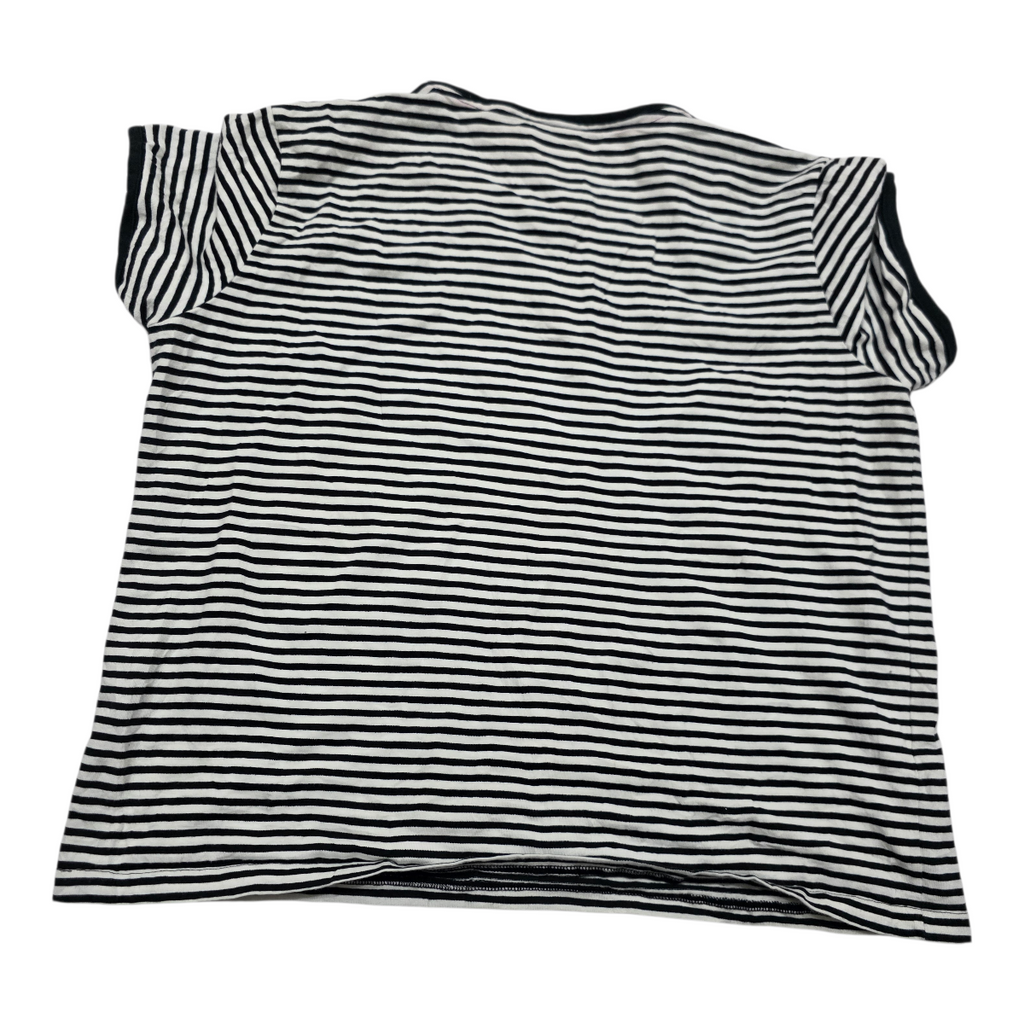 Playera Ralph Lauren Sport Xgrande Xl Rayada Negro/blanco
