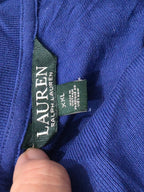 Playera Ralph Lauren Xxl Azul Con Dorado Manga Corta