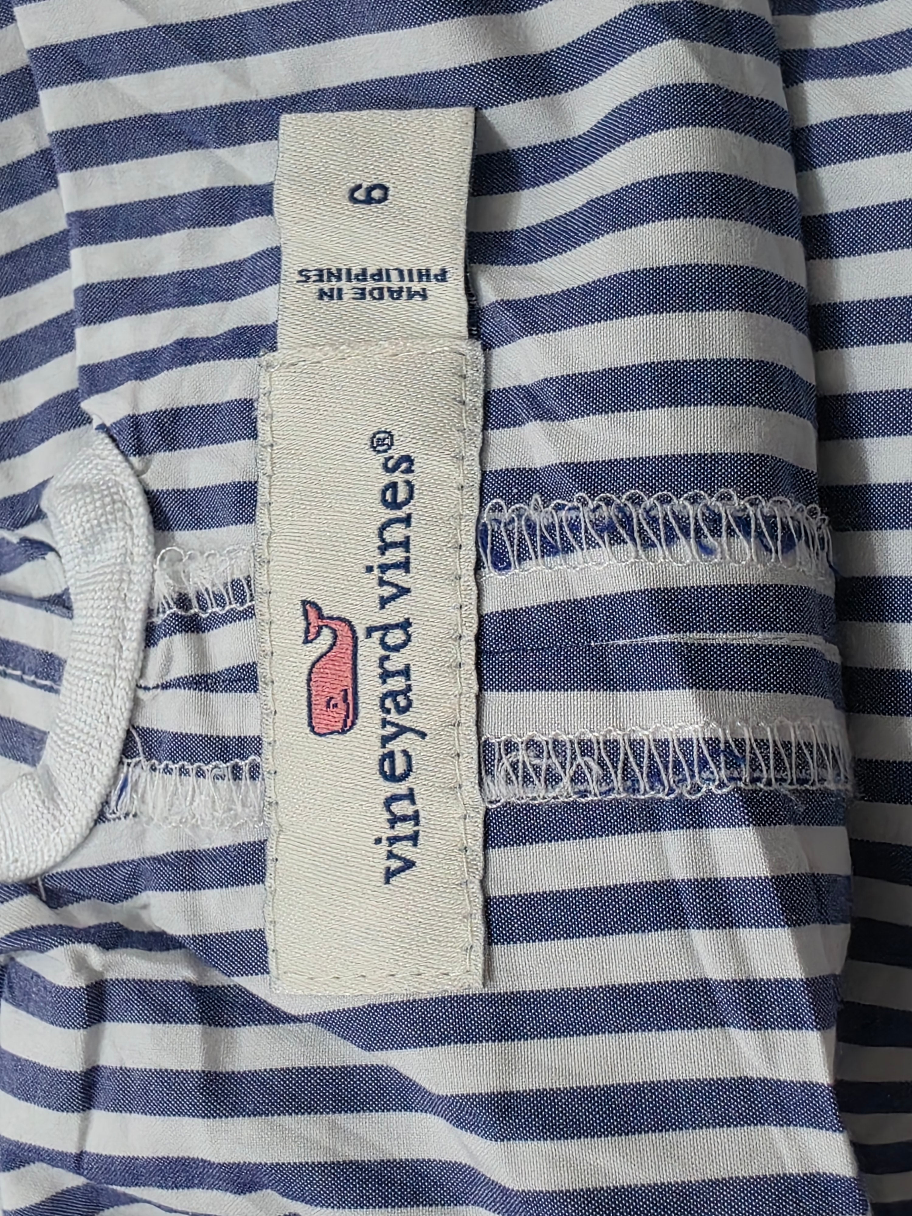 Blusa Vineyard Vines Talla 6 Rayada Sin Mangas