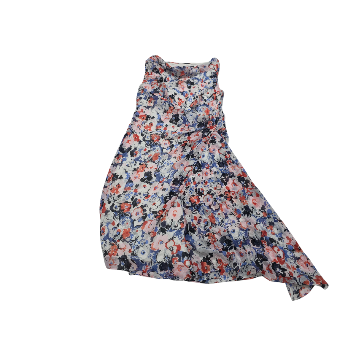 Vestido Ralph Lauren Talla 10 Azul Flores