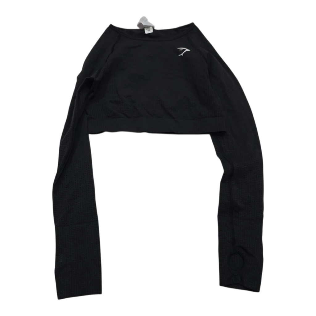Playera Crop Top Gymshark Mediana M Negro