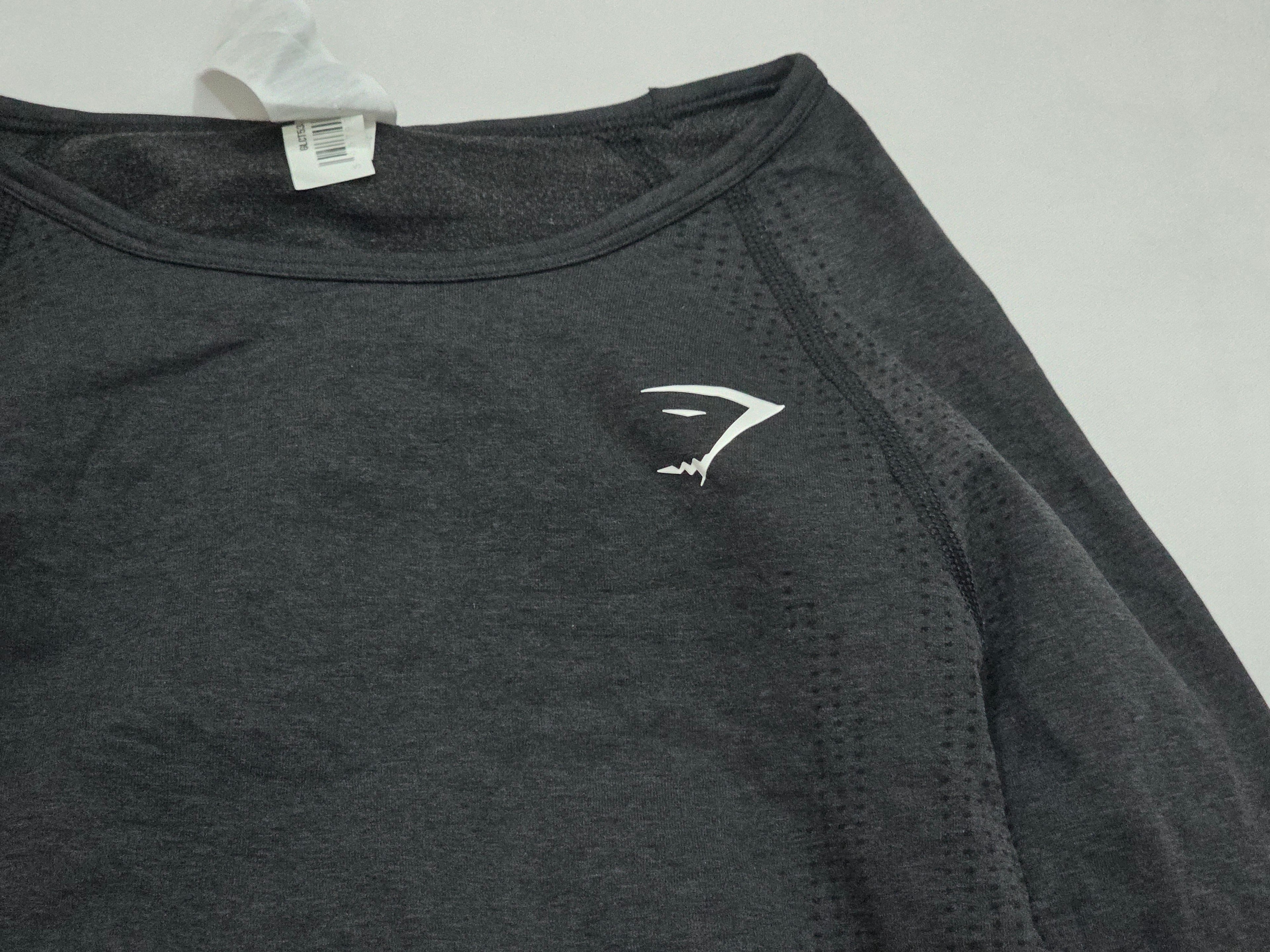Playera Crop Top Gymshark Mediana M Negro