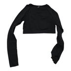 Playera Crop Top Gymshark Mediana M Negro