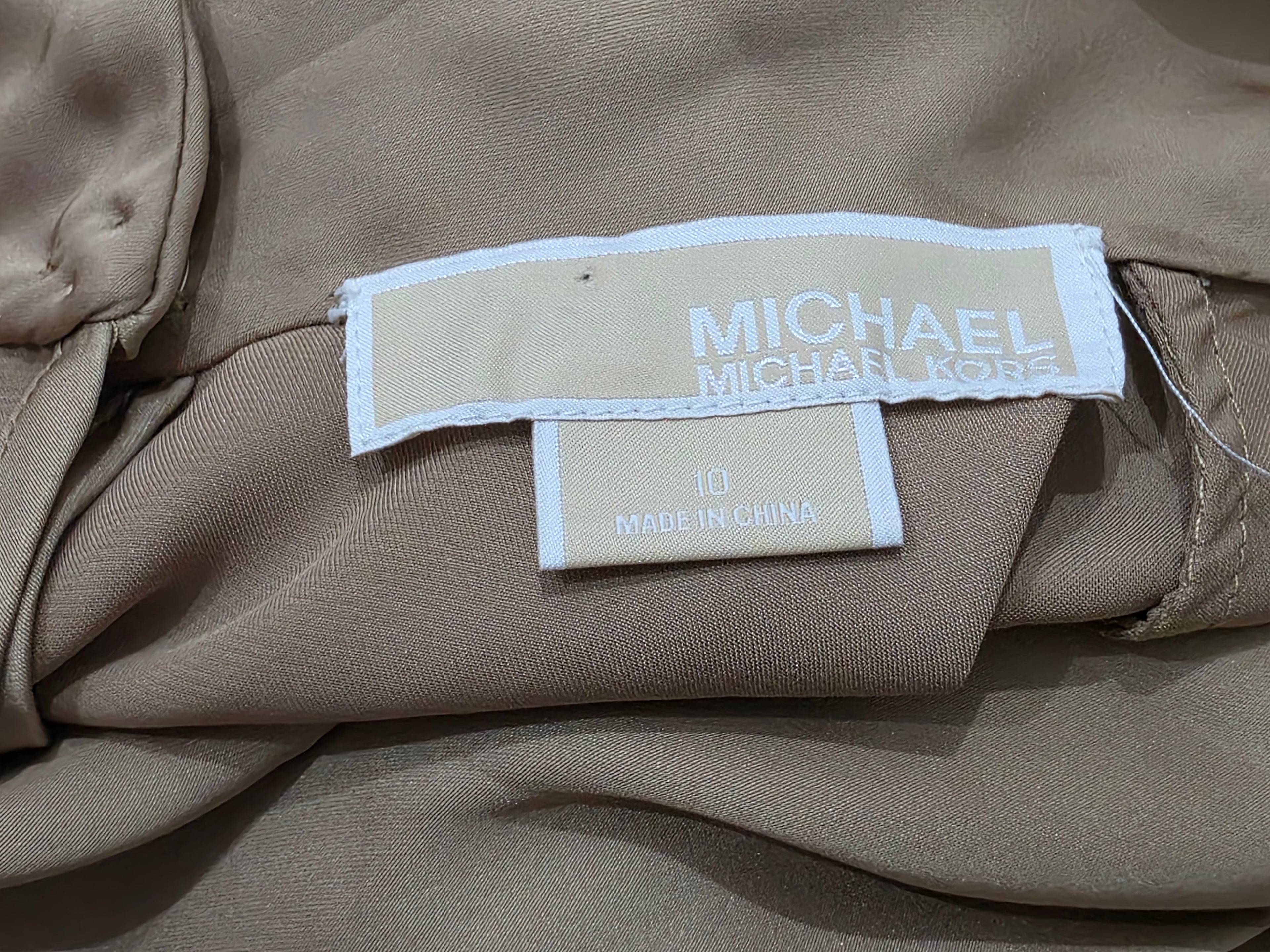Blusa Michael Kors Talla 10 Cafe