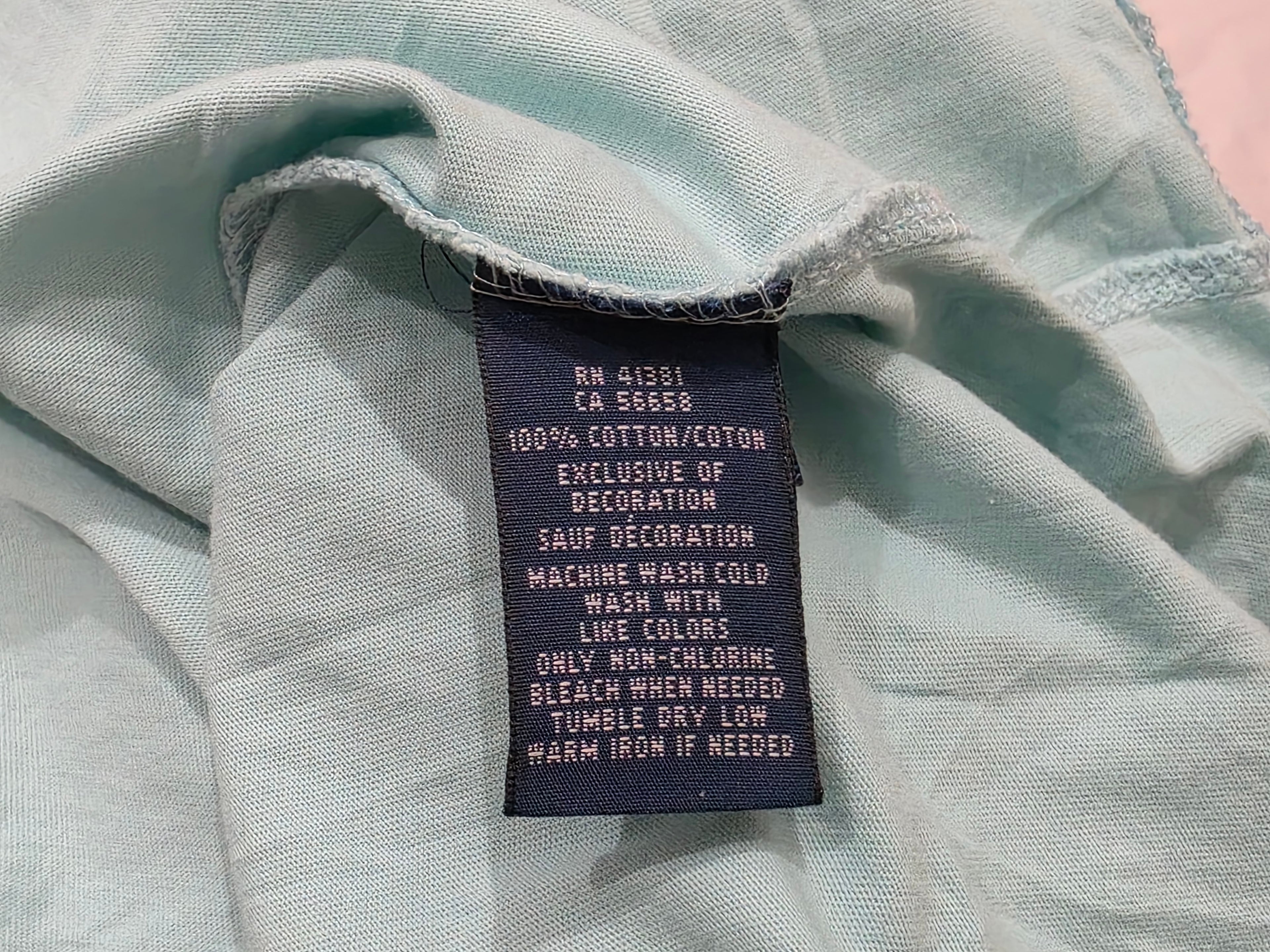 Playera Ralph Lauren Color Menta Pony Naranja
