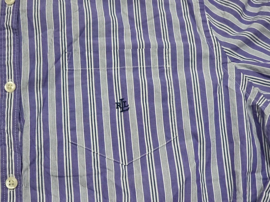 Camisa Ralph Lauren Grande L Morada Rayada