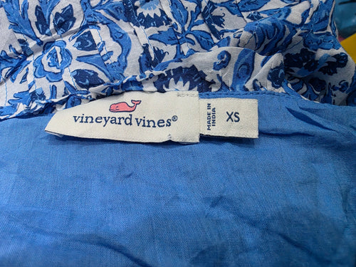 Blusa Vineyard Vines Xchico Xs Azul Flores