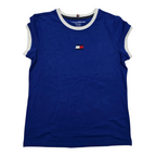 Playera Tommy Hilfiger Sport Chico S Azul Con Blanco