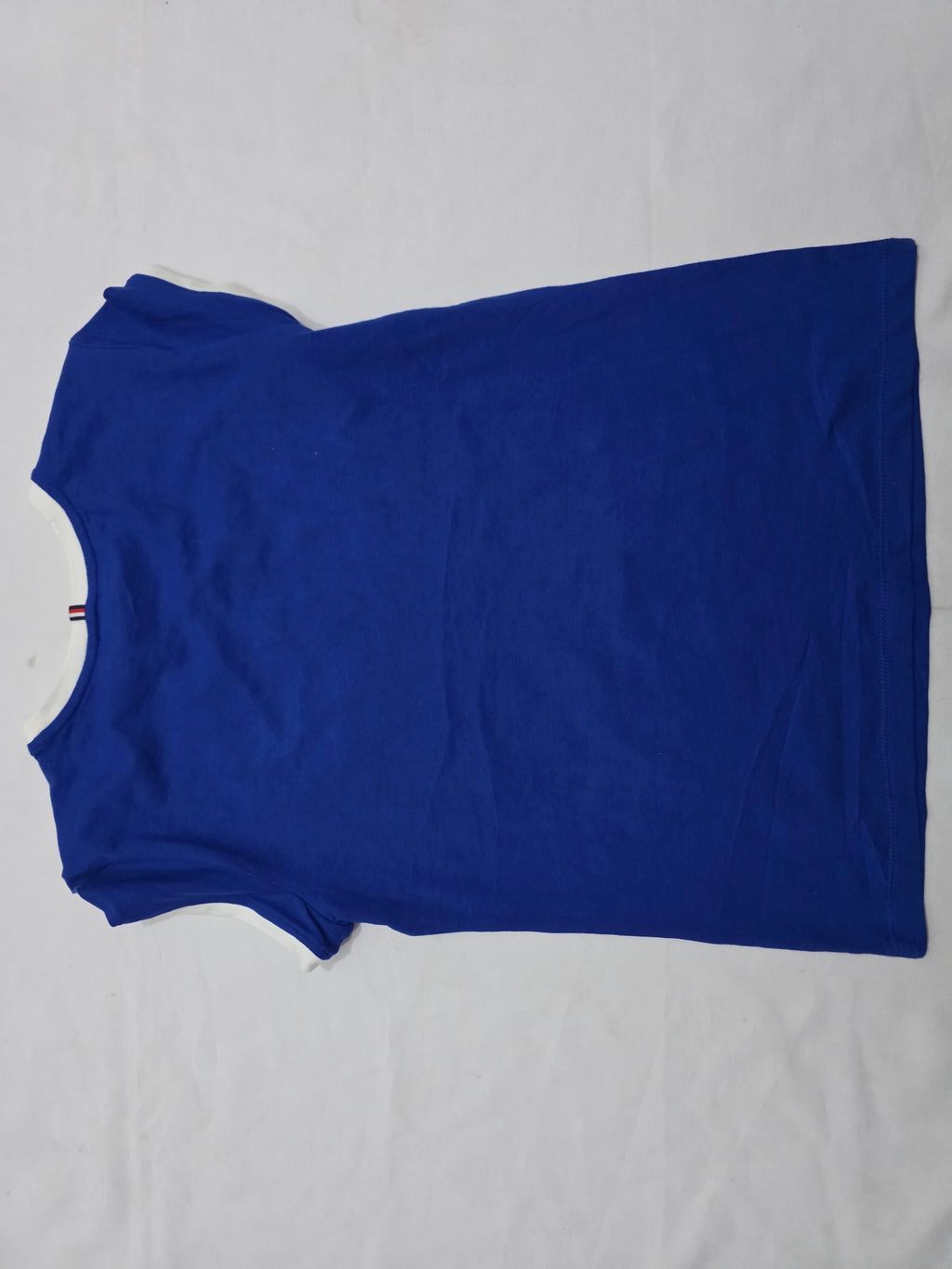 Playera Tommy Hilfiger Sport Chico S Azul Con Blanco