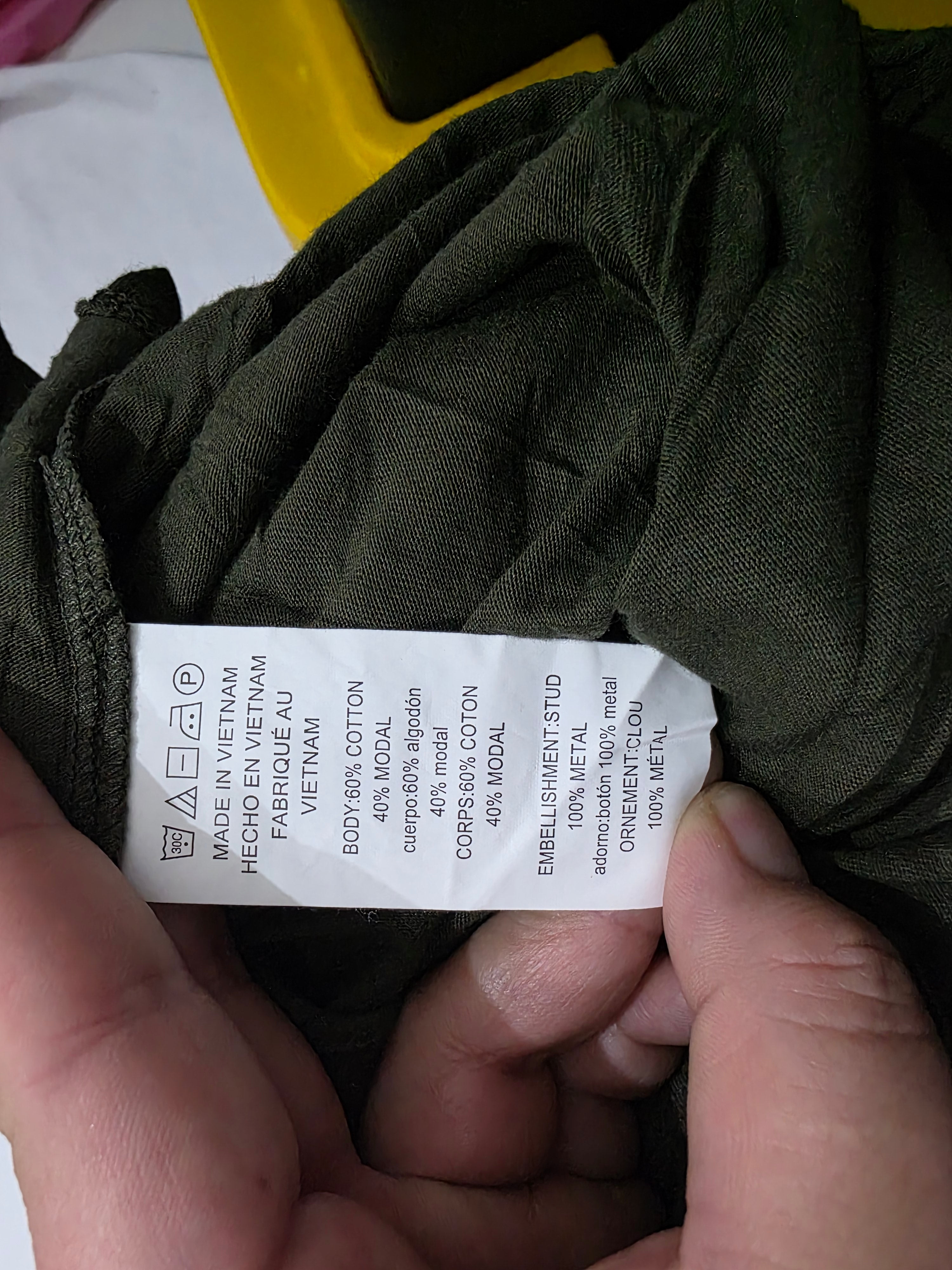 Playera Michael Kors Chico S Verde Aros Dorados Manga