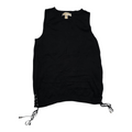 Blusa Michael Kors Chica S Negra Sin Mangas Con Viscose