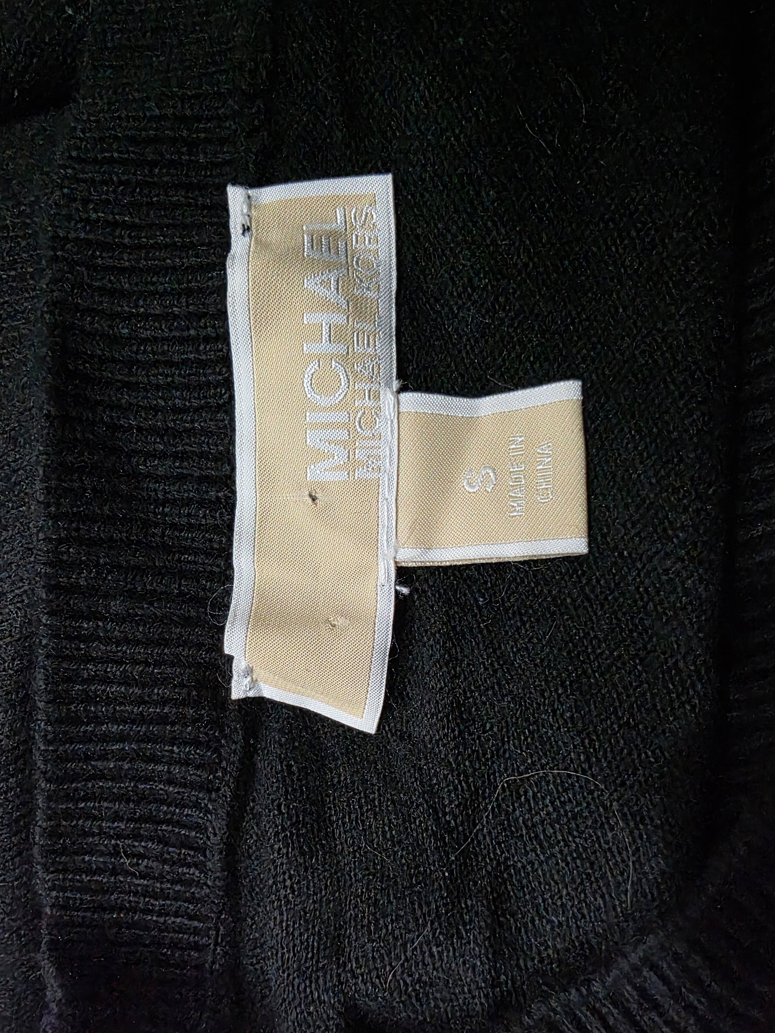 Blusa Michael Kors Chica S Negra Sin Mangas Con Viscose