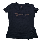 Playera Tommy Hilfiger Chico S Azul Marino Con Brillos
