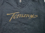 Playera Tommy Hilfiger Chico S Azul Marino Con Brillos