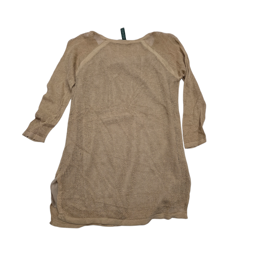 Blusa Ralph Lauren Cafe De Lino Talla Pm Manga 3/4