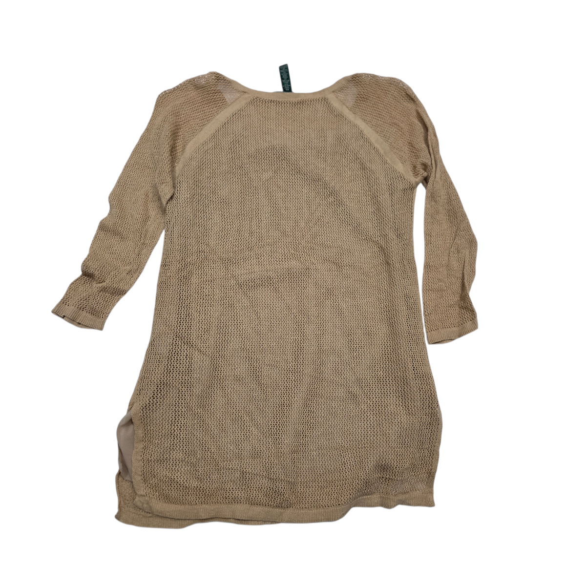 Blusa Ralph Lauren Cafe De Lino Talla Pm Manga 3/4